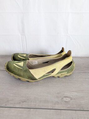 Merrell Oceania Avocado  Womens Vibram Leather Suede Sneakers Ballet Flats Sz 10